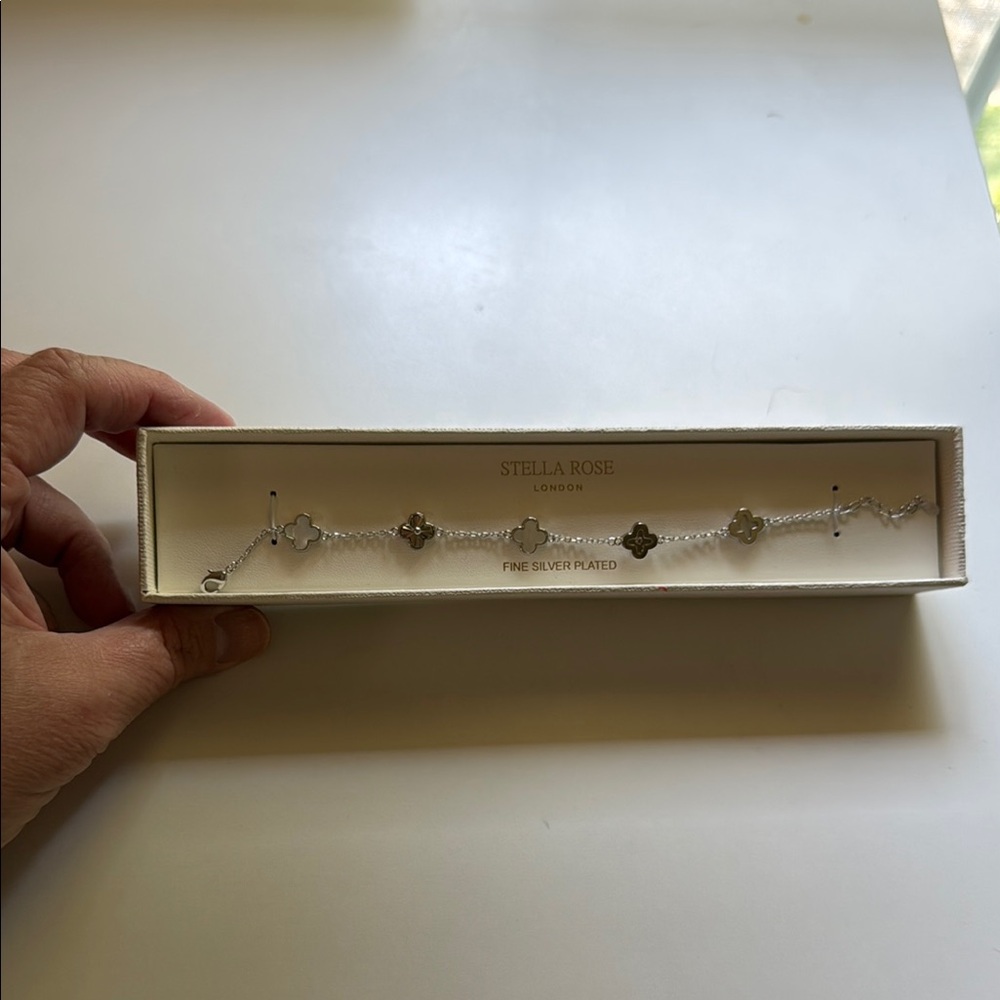 Stella Rose Silver Plated Bracelet